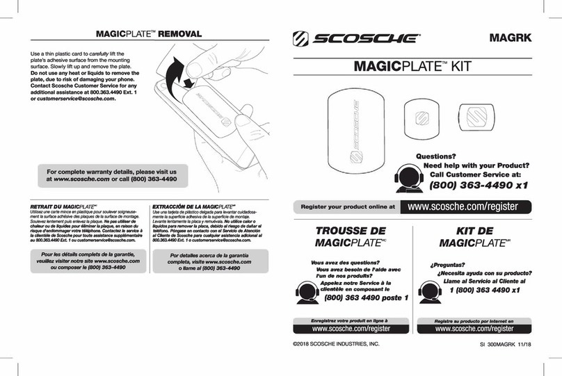 Scosche MAGICPLATE MAGRK User manual