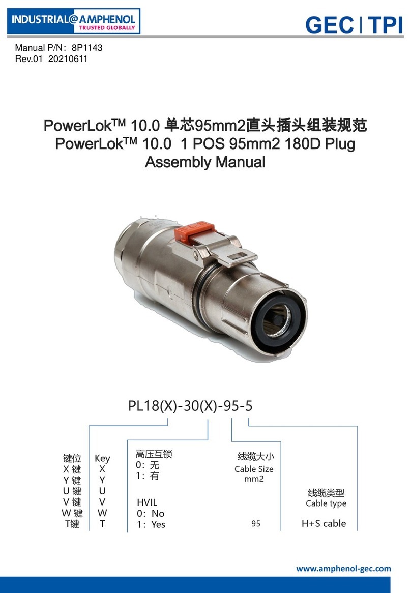 Amphenol PowerLok 10.0 Assembly manual