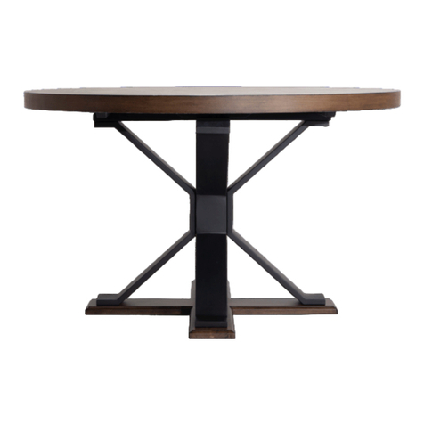 Bob's Furniture LENNOX ROUND TABLE Assembly instruction