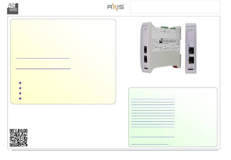 ADF Web AXIS HD67611-A1 User manual
