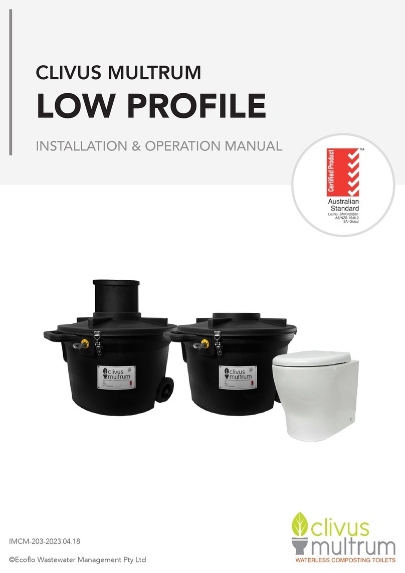 Ecoflo CLIVUS MULTRUM LOW PROFILE User manual