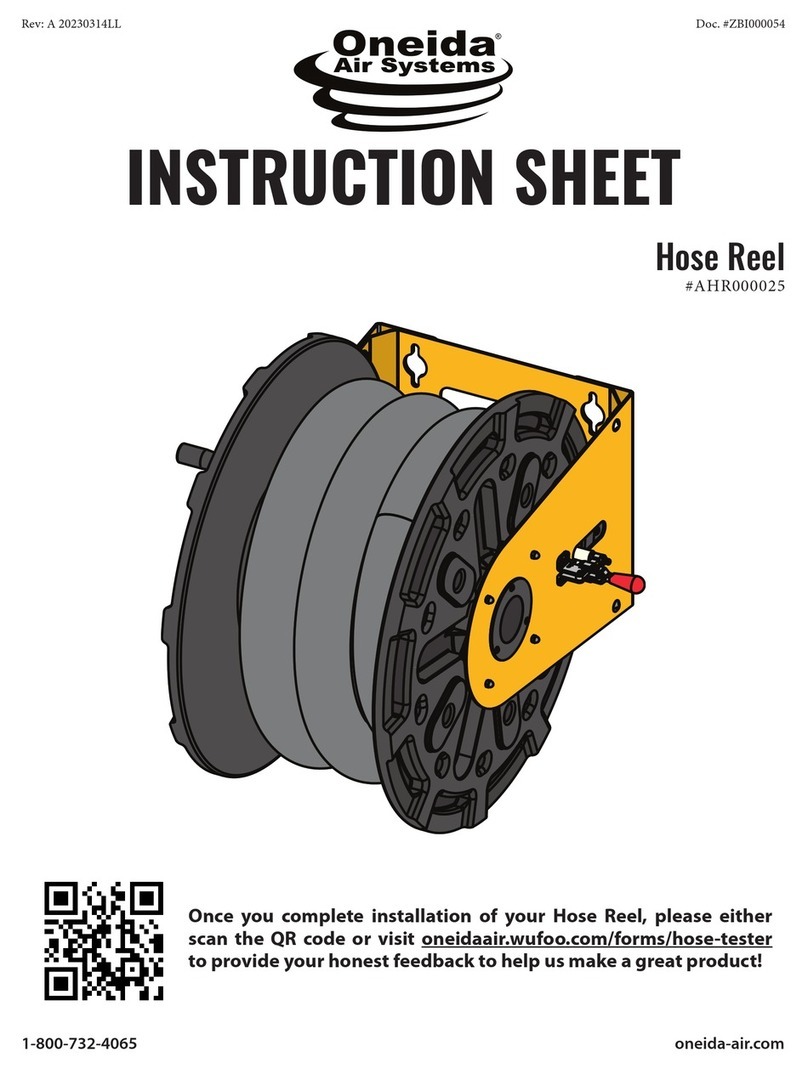 Oneida Air Systems AHR000025 User manual