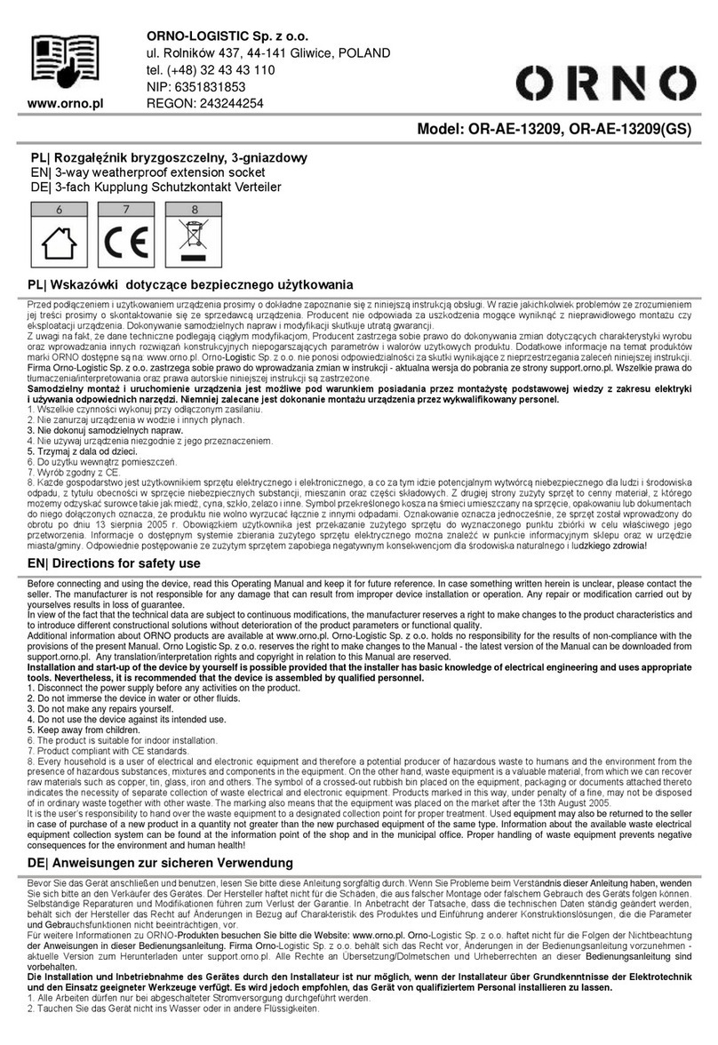 Orno OR-AE-13209 manual