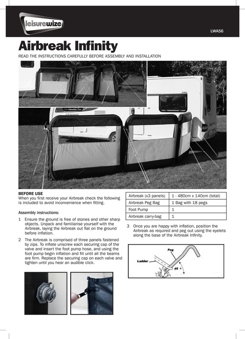 LEISUREWIZE Airbreak Infinity instructions