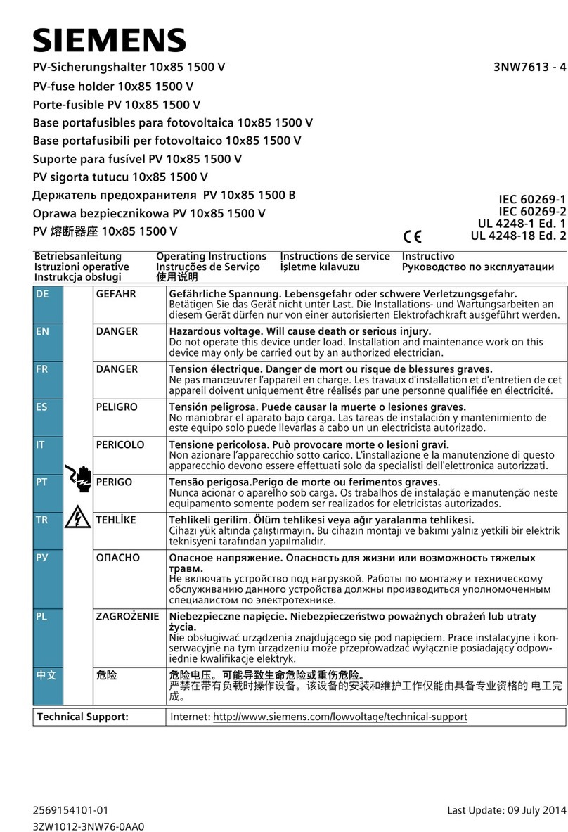 Siemens 3NW7613-4 User manual