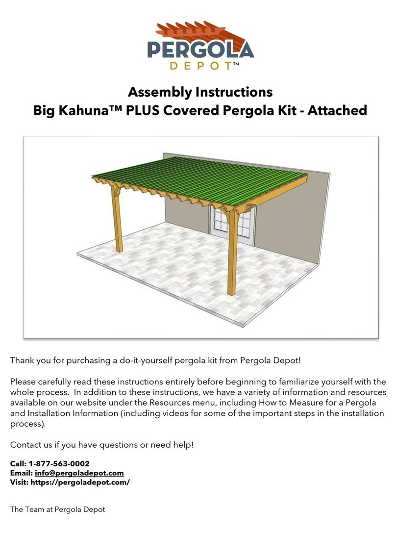 Pergola Depot Big Kahuna PLUS Assembly instructions