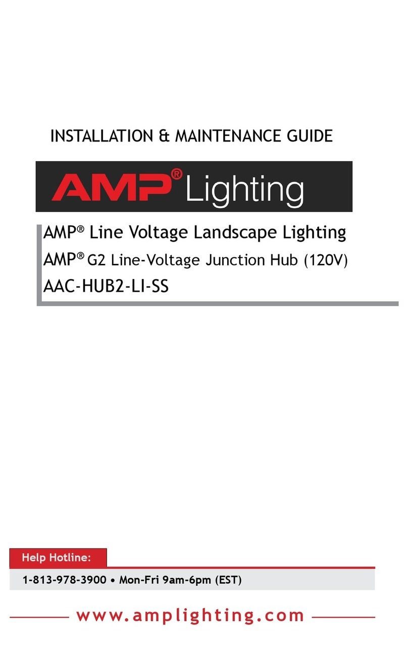 AMP Lighting G2 AAC-HUB2-LI-SS Operating and safety instructions