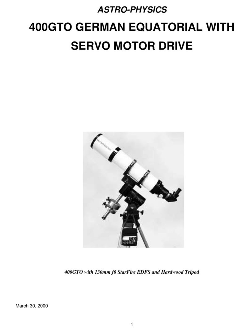 ASTRO-PHYSICS 400GTO User manual