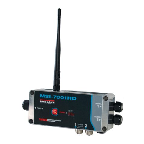 Rice Lake MSI TranSend 7000 Series User manual