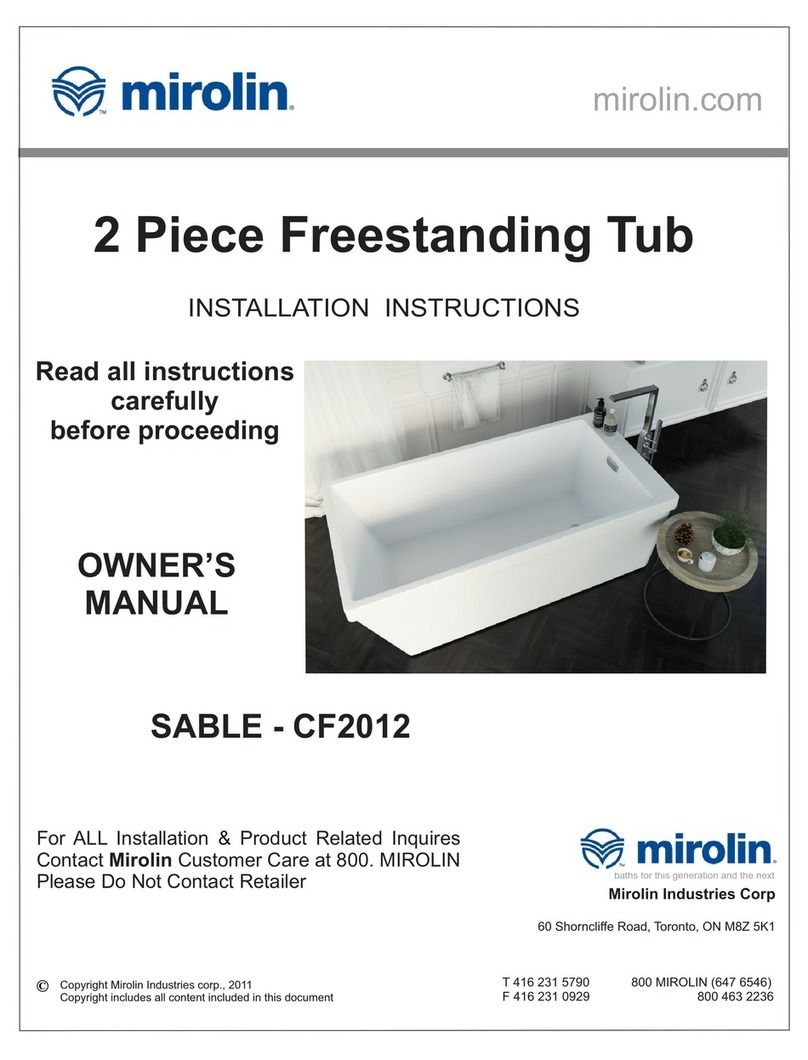 Mirolin SABLE CF2012 User manual