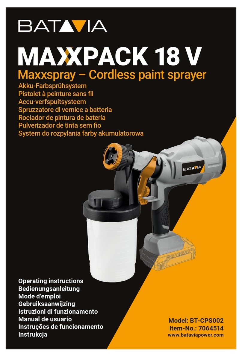 Batavia MAXXPACK 18 V Maxxspray BT-CPS002 operating instructions
