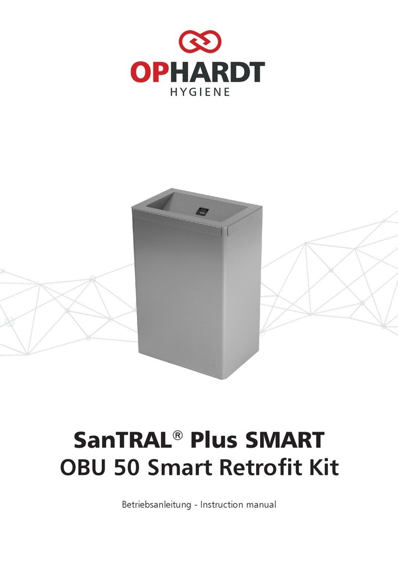 OPHARDT HYGIENE SanTRAL Plus SMART User manual