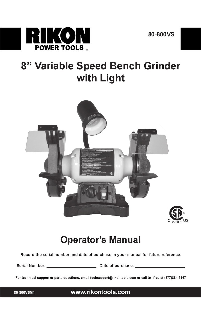 Rikon Power Tools 80-800VS Operator's manual
