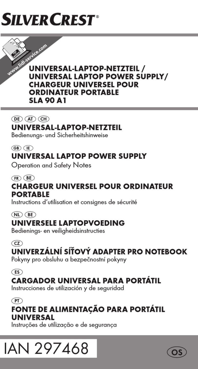 Silvercrest SLA 90 A1 Operation and safety notes