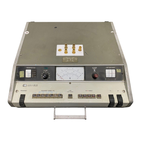 HP Q METER 4342A Service manual