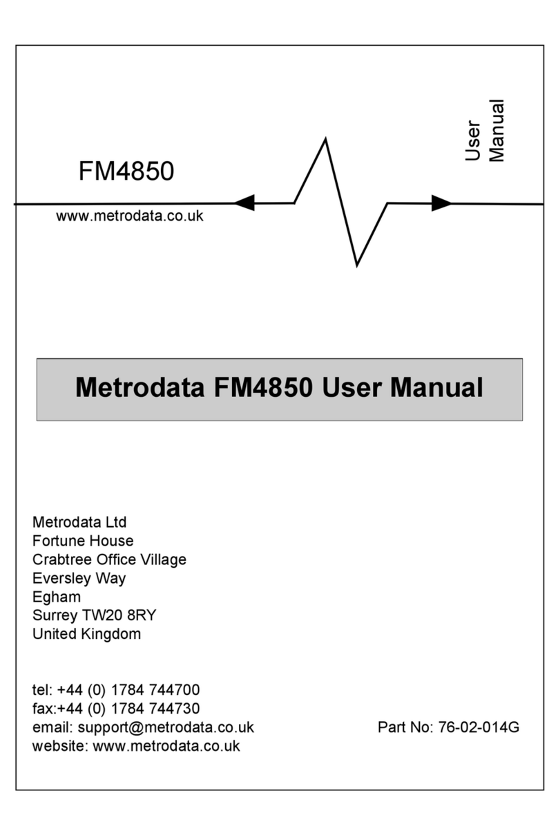Metrodata FM4850 user manual