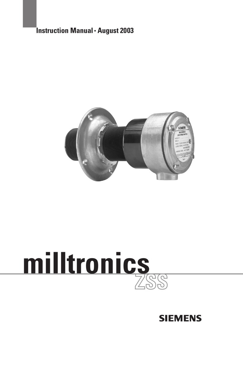 Siemens milltronics ZSS User manual