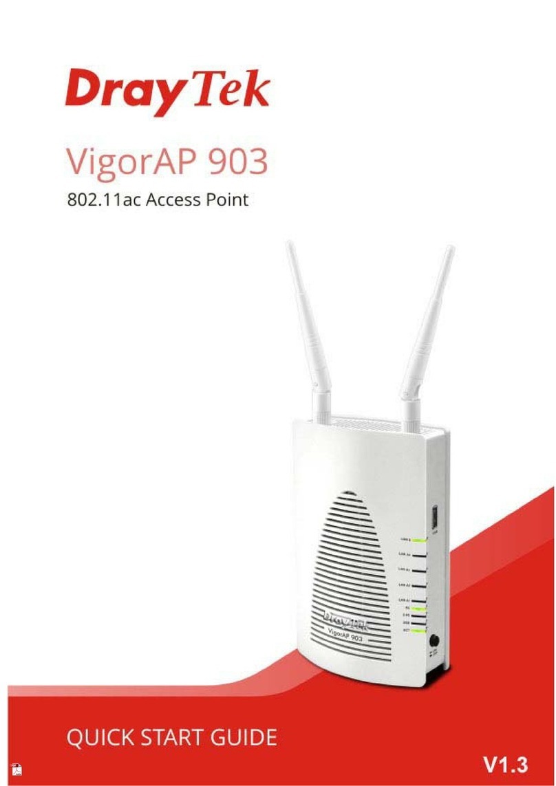 Draytek VigorAP 903 User manual Draytek VigorAP 903 User manual