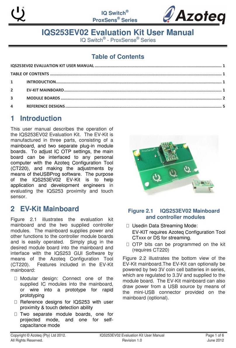 Azoteq IQ Switch ProxSens Series user manual