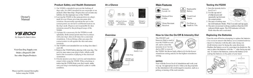 Dogtra YS 2000 User manual