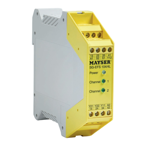 MAYSER SG-EFS 104/4L operating instructions