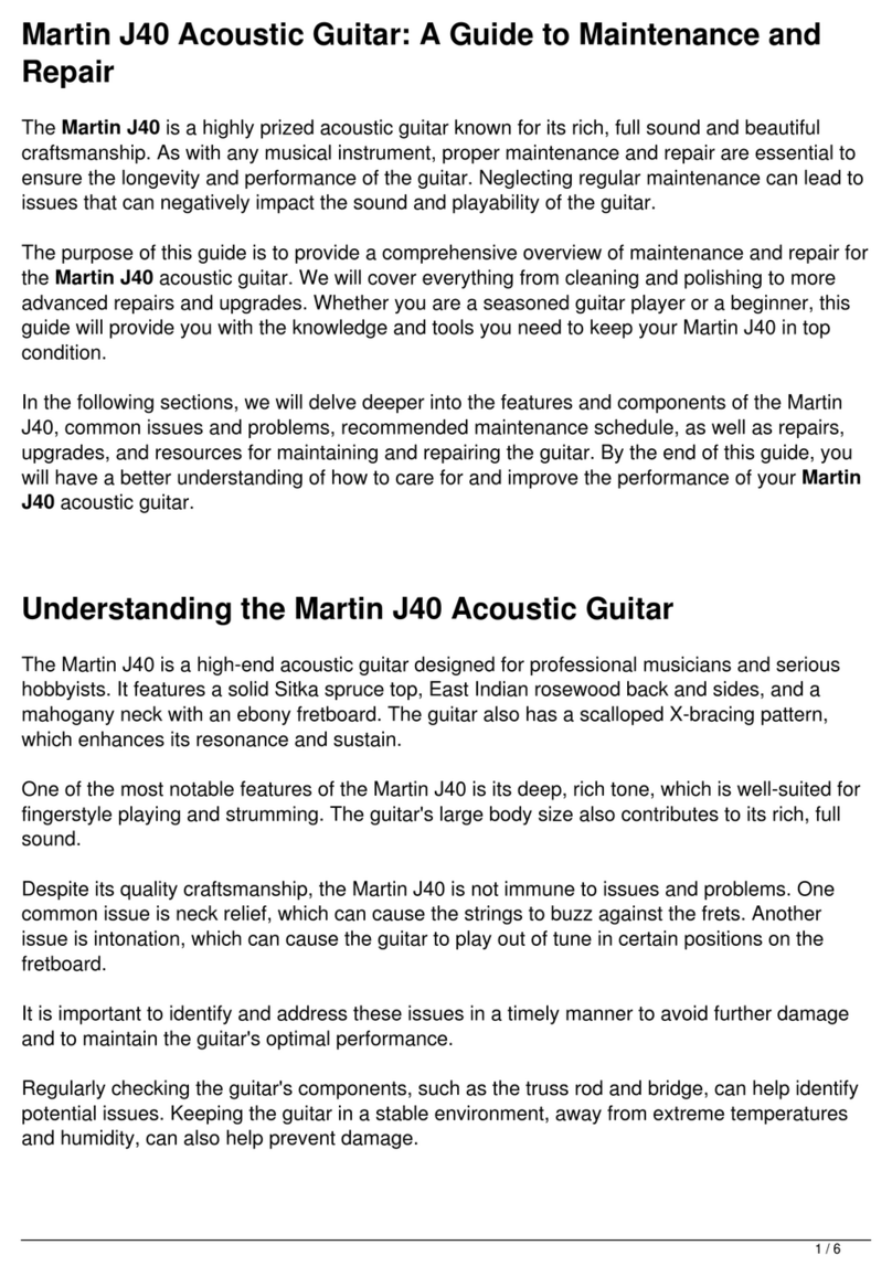 Martin J40 Setup guide