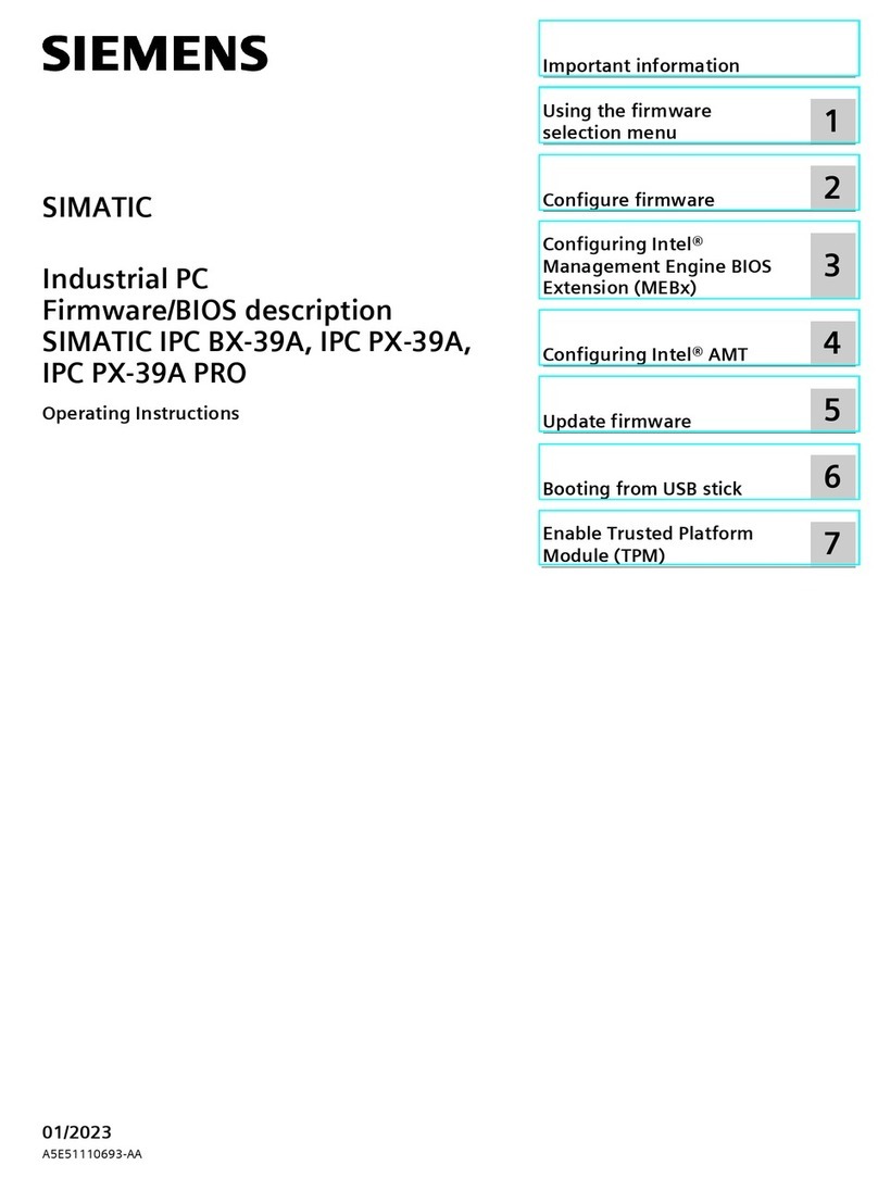 Siemens SIMATIC IPC BX-39A User manual