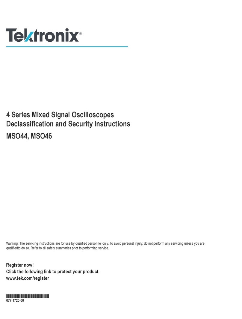 Tektronix 4 Series Installation and maintenance instructions