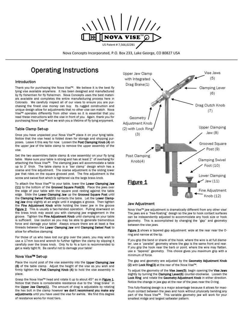 Nova VISE operating instructions