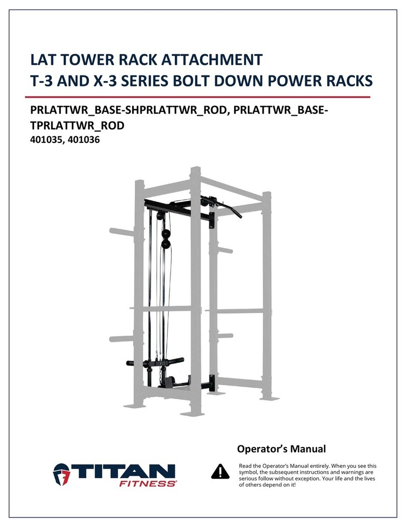 Titan Fitness T-3 Series Operator's manual