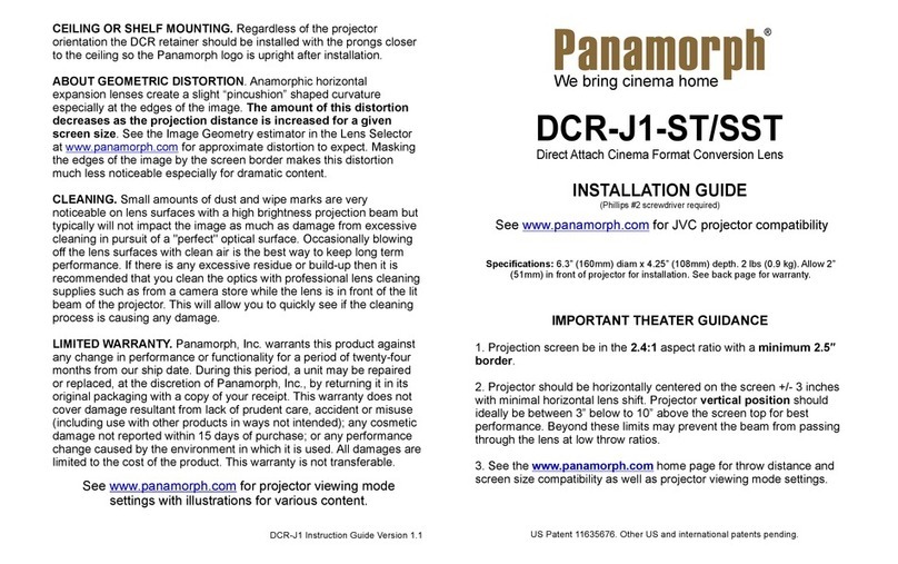 Panamorph DCR-J1-ST installation guide