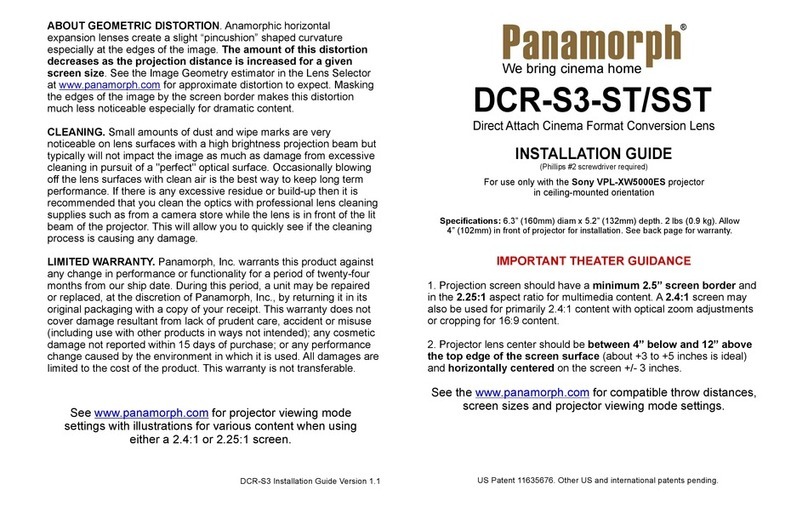 Panamorph DCR-S3-ST installation guide