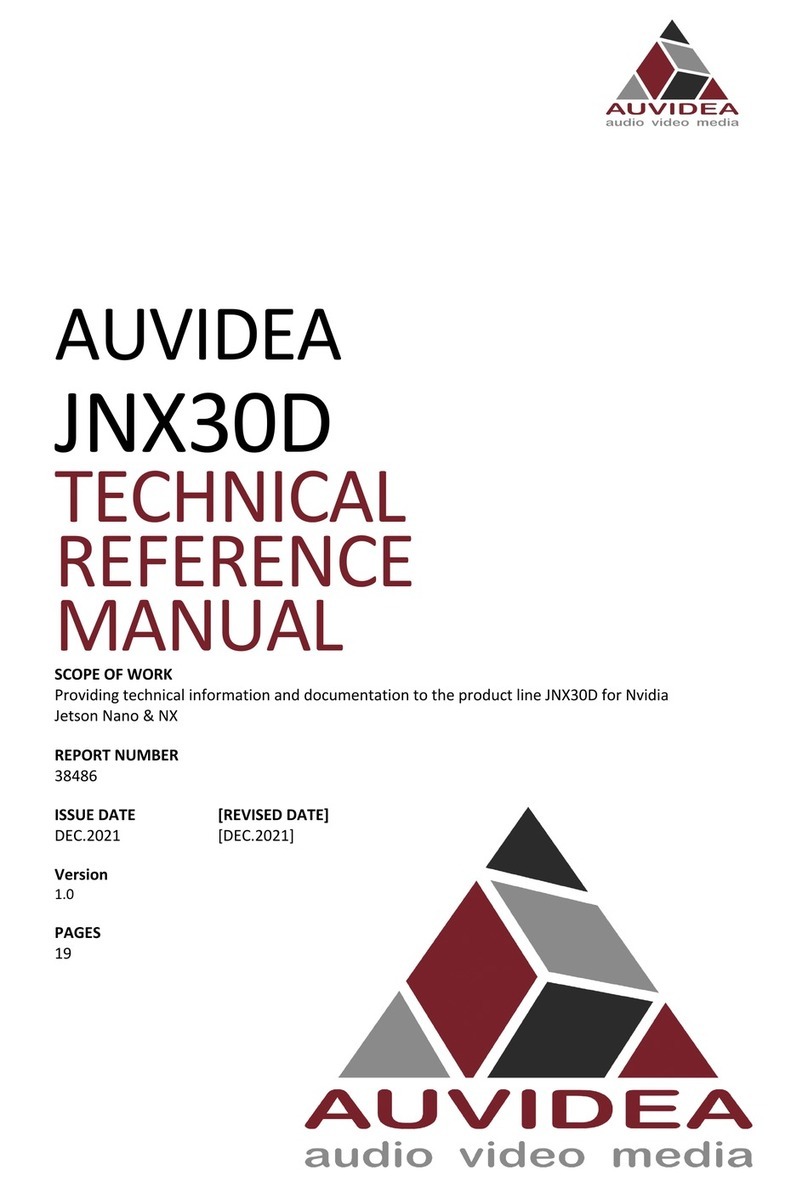 Auvidea JNX30D Use and care manual