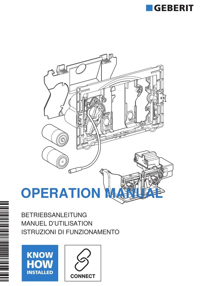 Geberit 115.897.00.6 User manual Geberit 115.897.00.6 User manual