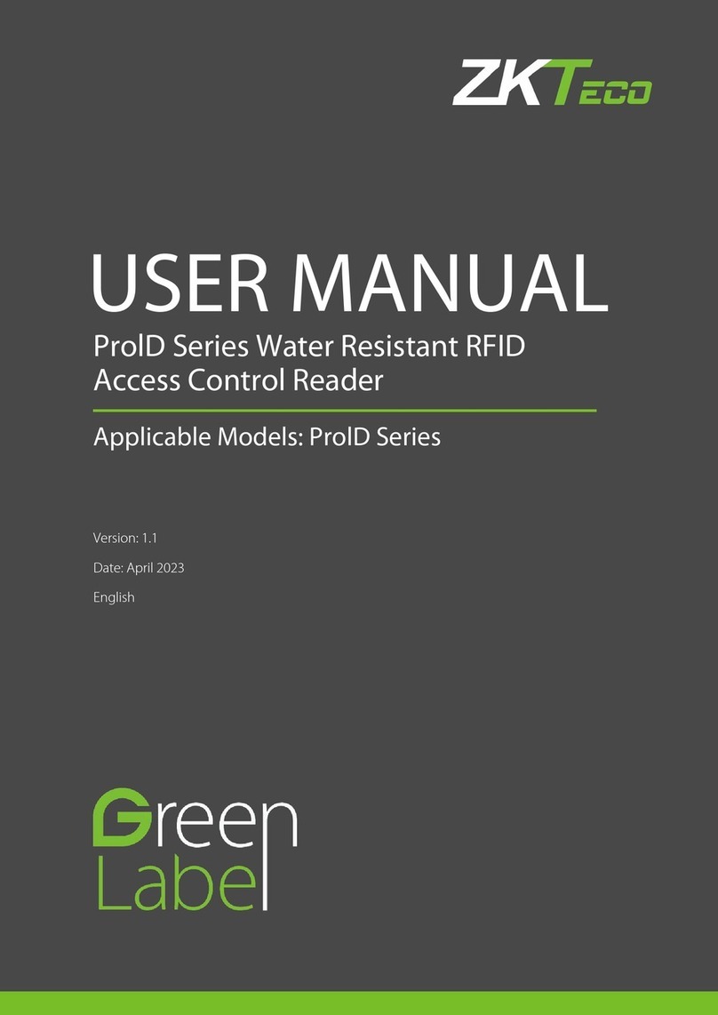 ZKTeco ProlD Series user manual