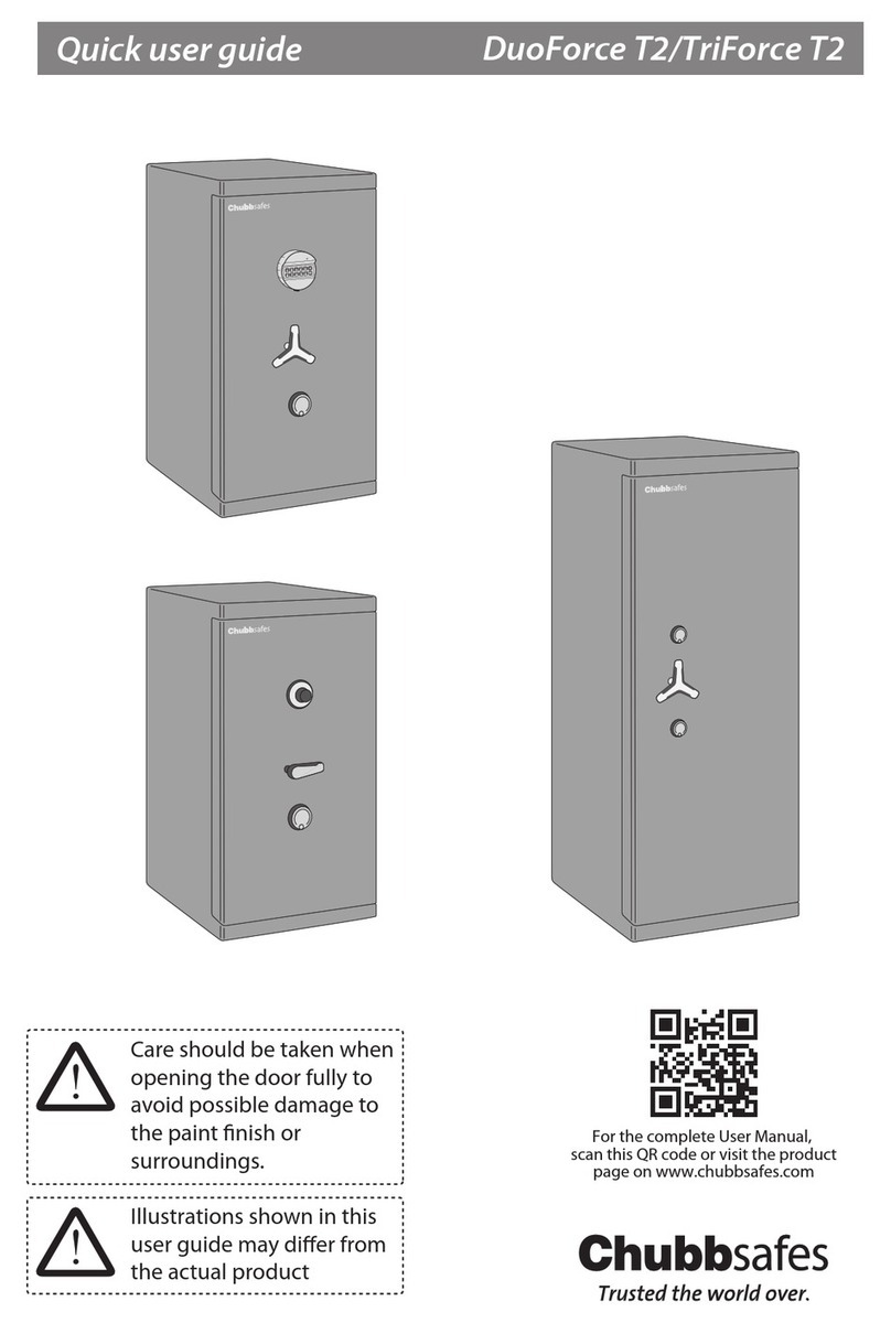 Chubbsafes DuoForce T2 M-65 Instruction manual