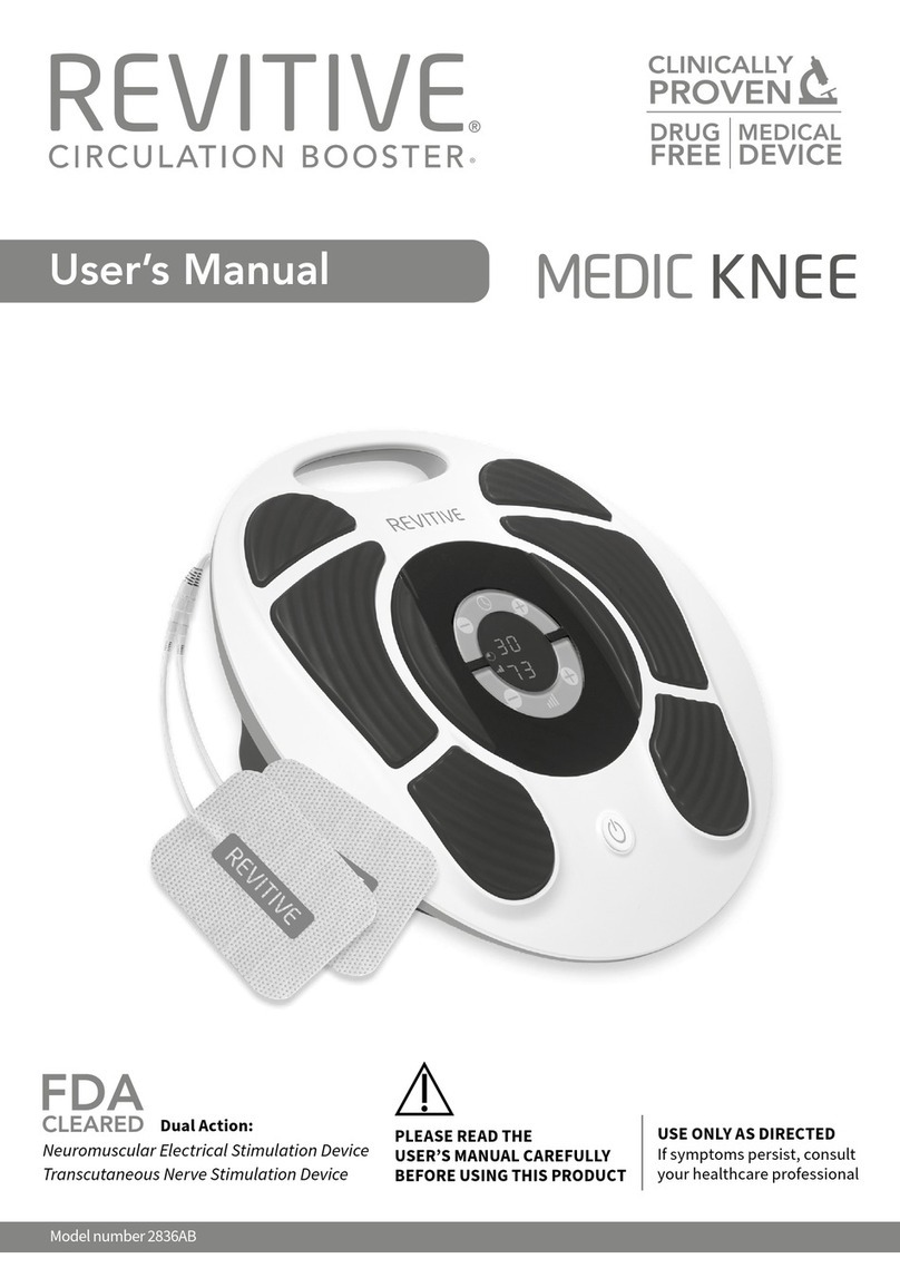 Revitive Medic Knee User manual Revitive Medic Knee User manual