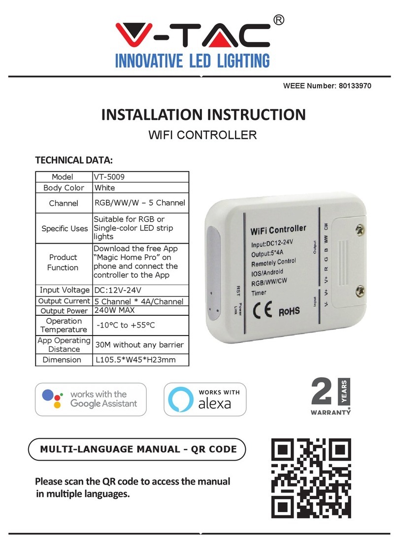 V-TAC VT-5009 Installation instruction