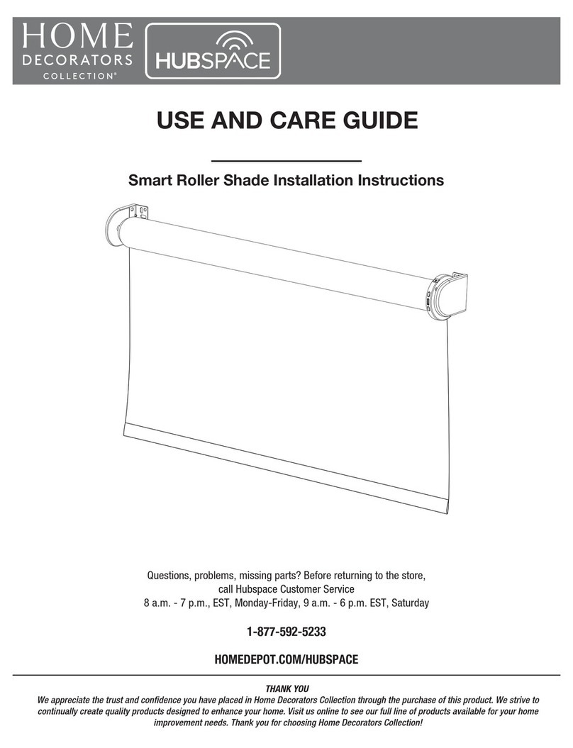 Home Decorators Collection Smart Roller Shade Use and care guide