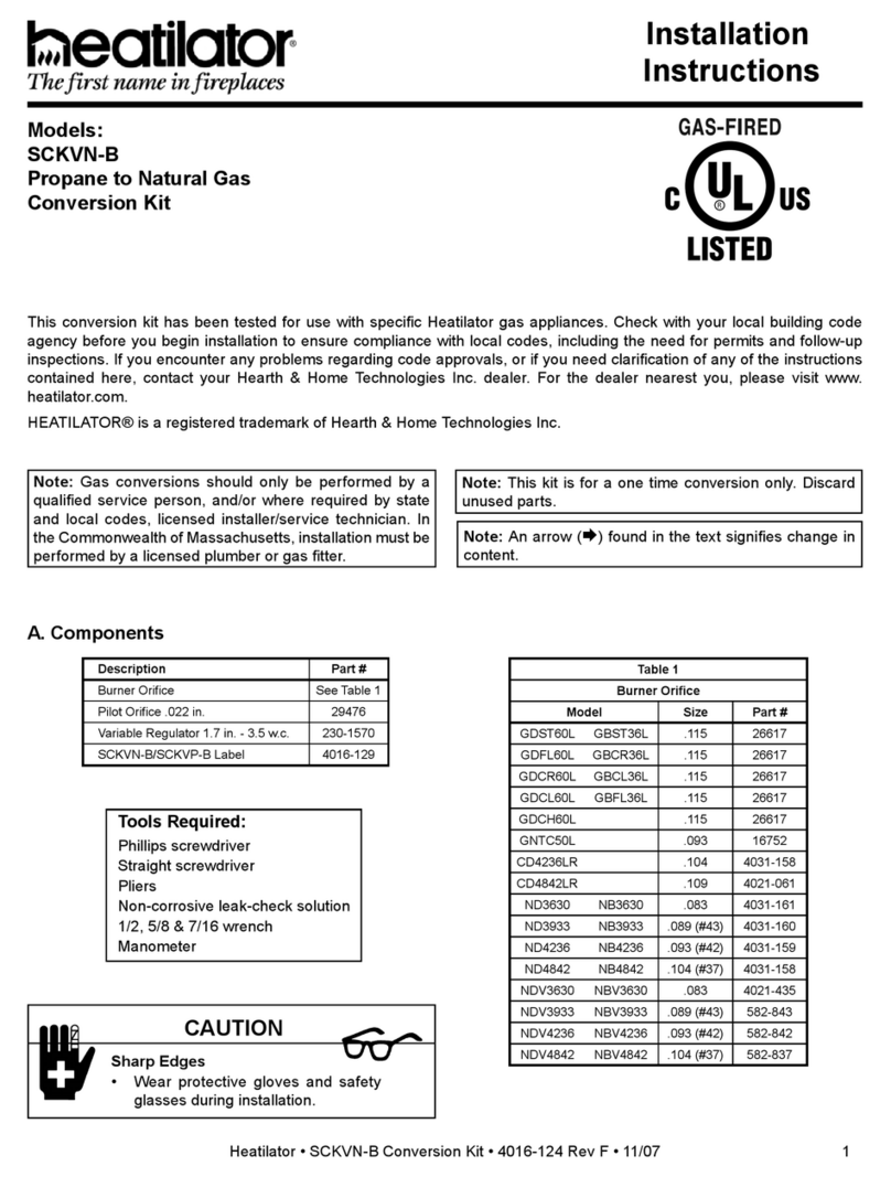 Heatilator SCKVN-B installation instructions