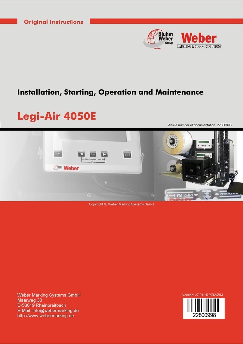 Weber Legi-Air 4050E installation manual