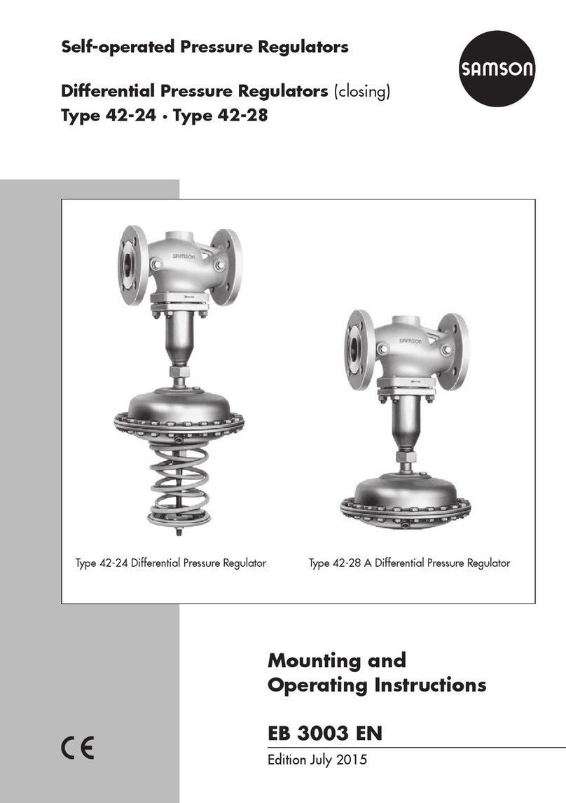 Samson 42-24 Mounting and operating instructions