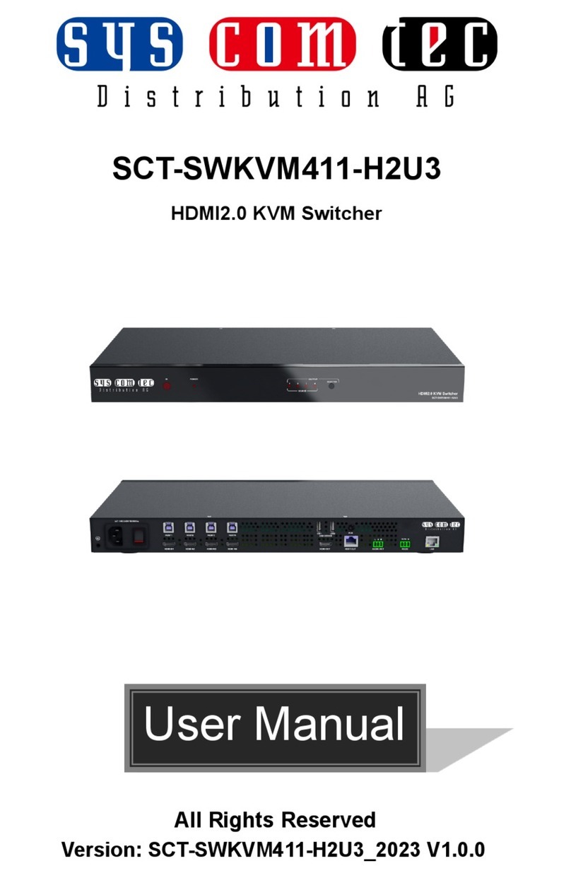 syscomtec SCT-SWKVM411-H2U3 User manual