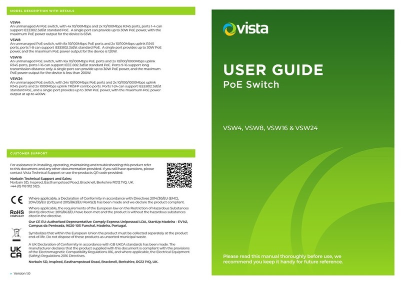 Vista VSW4 user guide