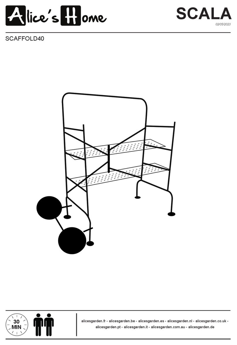 Alice's Home SCALA SCAFFOLD40 manual Alice's Home SCALA SCAFFOLD40 manual