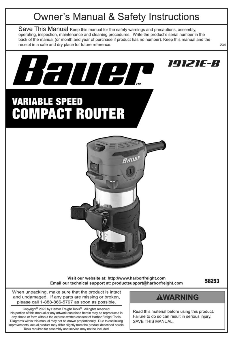 Bauer 19121E-B owner's manual Bauer 19121E-B owner's manual
