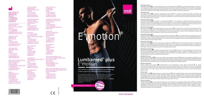 medi Lumbamed plus E+motion manual medi Lumbamed plus E+motion manual