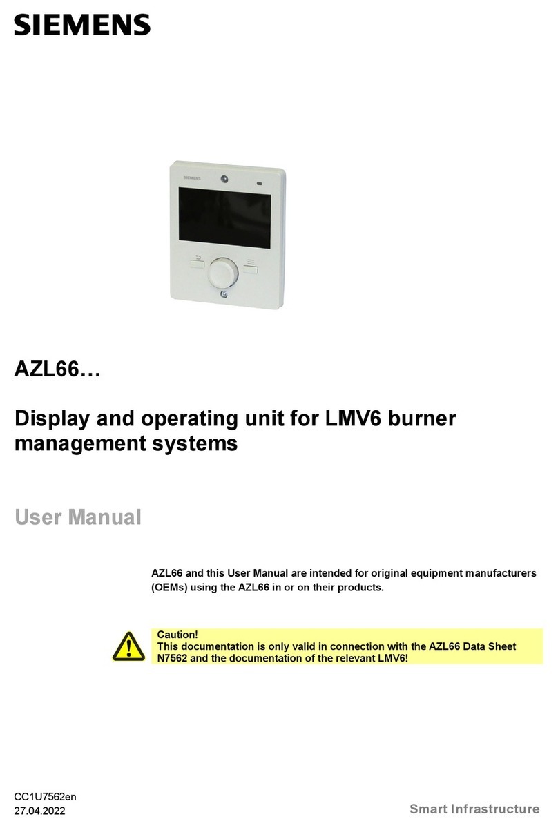 Siemens AZL66 Series User manual