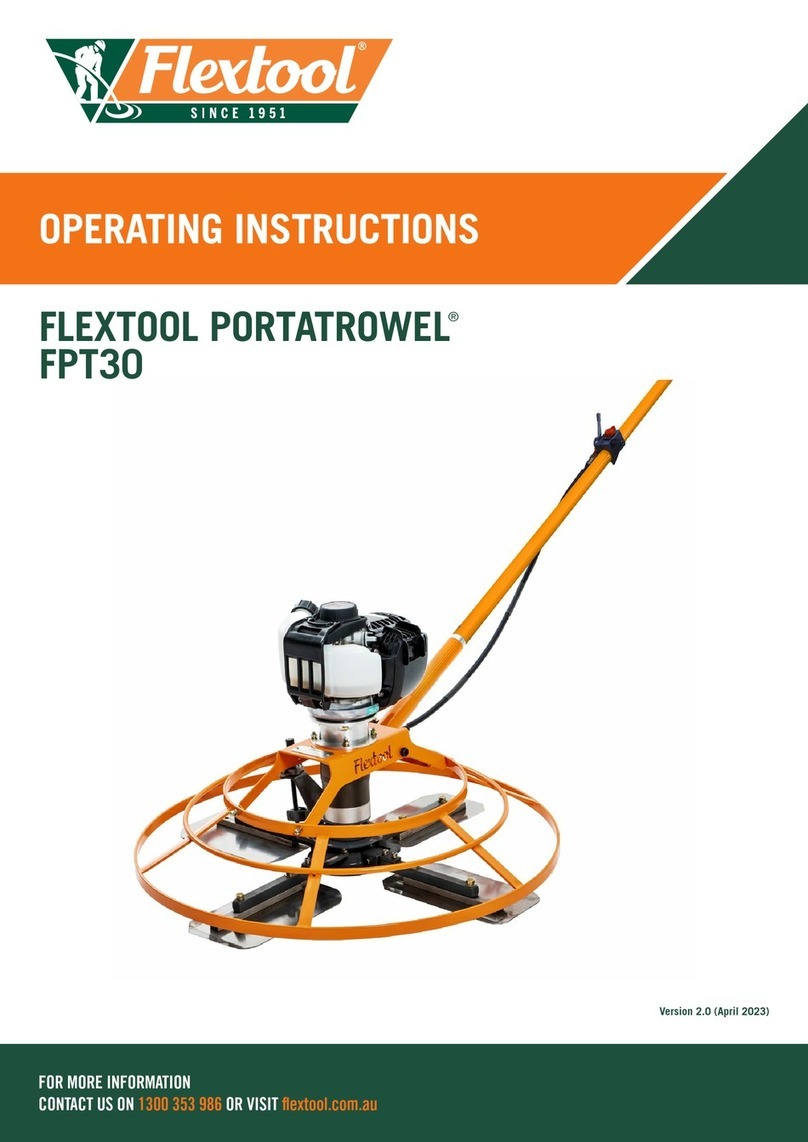 Flextool PORTATROWEL FPT30 operating instructions