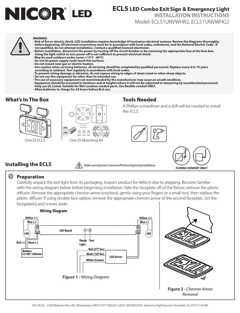 NICOR ECL5 Series User manual